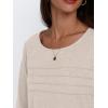 imageAUTOMET Womens Long Sleeve Tops Blouses Dressy Casual Business Crew Neck Tunic Loose Fit Trendy Outfits Fashion ClothesCream