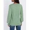 imageAUTOMET Womens Long Sleeve Tops Blouses Dressy Casual Business Crew Neck Tunic Loose Fit Trendy Outfits Fashion ClothesLight Green