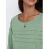 imageAUTOMET Womens Long Sleeve Tops Blouses Dressy Casual Business Crew Neck Tunic Loose Fit Trendy Outfits Fashion ClothesLight Green