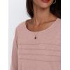 imageAUTOMET Womens Long Sleeve Tops Blouses Dressy Casual Business Crew Neck Tunic Loose Fit Trendy Outfits Fashion ClothesPink