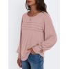 imageAUTOMET Womens Long Sleeve Tops Blouses Dressy Casual Business Crew Neck Tunic Loose Fit Trendy Outfits Fashion ClothesPink