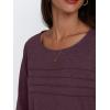 imageAUTOMET Womens Long Sleeve Tops Blouses Dressy Casual Business Crew Neck Tunic Loose Fit Trendy Outfits Fashion ClothesSepia