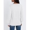 imageAUTOMET Womens Long Sleeve Tops Blouses Dressy Casual Business Crew Neck Tunic Loose Fit Trendy Outfits Fashion ClothesWhite
