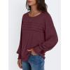 imageAUTOMET Womens Long Sleeve Tops Blouses Dressy Casual Business Crew Neck Tunic Loose Fit Trendy Outfits Fashion ClothesWine Red