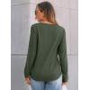 imageAUTOMET Womens Long Sleeve Tops Dressy Casual Blouses Business Lace TShirts Fall Fashion 2025 Outfits Winter Trendy ClothesArmygreen