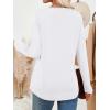 imageAUTOMET Womens Long Sleeve Tops Fall Fashion Dressy Casual Shirts V Neck TShirts Tunic Lightweight Outfits Clothes 2025White