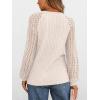 imageAUTOMET Womens Long Sleeve Work Shirts Lace Trendy Dressy Tops Fall Fashion Lightweight Sweaters Business Casual BlousesApricot