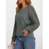 imageAUTOMET Womens Long Sleeve Work Shirts Lace Trendy Dressy Tops Fall Fashion Lightweight Sweaters Business Casual BlousesArmygreen