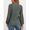 imageAUTOMET Womens Long Sleeve Work Shirts Lace Trendy Dressy Tops Fall Fashion Lightweight Sweaters Business Casual BlousesArmygreen