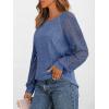 imageAUTOMET Womens Long Sleeve Work Shirts Lace Trendy Dressy Tops Fall Fashion Lightweight Sweaters Business Casual BlousesBlue