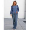 imageAUTOMET Womens Long Sleeve Work Shirts Lace Trendy Dressy Tops Fall Fashion Lightweight Sweaters Business Casual BlousesBlue
