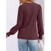 imageAUTOMET Womens TShirts Long Sleeve Tops V Neck Blouses Dressy Business Casual Fall Fashion 2025 Trendy Outfit Winter ClothesWinered
