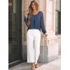 imageAUTOMET Womens Tops Long Sleeve TShirts Lace Business Dressy Casual Blouses Fall Fashion 2025 Trendy Outfits Winter ClothesNavy