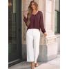 imageAUTOMET Womens Tops Long Sleeve TShirts Lace Business Dressy Casual Blouses Fall Fashion 2025 Trendy Outfits Winter ClothesWinered