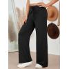 imageAUTOMET Womes Wide Leg Sweatpants Pajama Pants Baggy Casual Lounge Yoga Pants High Waisted Bottoms Fall Clothes Trendy 2025Black