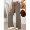imageAUTOMET Womes Wide Leg Sweatpants Pajama Pants Baggy Casual Lounge Yoga Pants High Waisted Bottoms Fall Clothes Trendy 2025Coffeegrey