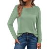 imageAUTOMET Long Sleeve Shirts for Women Spring Fashion Tops 2025 Dressy Casual Blouses Trendy Pleated Tunic OutfitsGreen