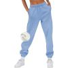 imageAUTOMET Womens Winter Casual Baggy Fleece Lined Sweatpants Fashion High Waisted Joggers Pants Athletic Clothes with PocketsSkyblue