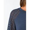 imageAUTOMET Womens Business Casual Dressy Tops Long Sleeve Lace Blouses Fall Fashion Outfits Shirts 2025 Crewneck Loose ClothesDarkblue