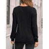 imageAUTOMET Womens Dropped Shoulder Long Sleeve Shirt Fall Fashion Tops Tunic Dressy Casual Sweater Clothes Trendy Outfits 2025Black