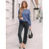 imageAUTOMET Womens Dropped Shoulder Long Sleeve Shirt Fall Fashion Tops Tunic Dressy Casual Sweater Clothes Trendy Outfits 2025Blue