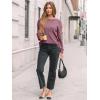 imageAUTOMET Womens Dropped Shoulder Long Sleeve Shirt Fall Fashion Tops Tunic Dressy Casual Sweater Clothes Trendy Outfits 2025Burgundy