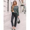 imageAUTOMET Womens Dropped Shoulder Long Sleeve Shirt Fall Fashion Tops Tunic Dressy Casual Sweater Clothes Trendy Outfits 2025Green