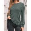 imageAUTOMET Womens Dropped Shoulder Long Sleeve Shirt Fall Fashion Tops Tunic Dressy Casual Sweater Clothes Trendy Outfits 2025Green