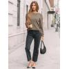 imageAUTOMET Womens Dropped Shoulder Long Sleeve Shirt Fall Fashion Tops Tunic Dressy Casual Sweater Clothes Trendy Outfits 2025Khaki