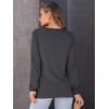 imageAUTOMET Womens Long Sleeve Shirts Fall Solid Color Loose Fit Tunics Tops Oversized Basic Tees Business Casual OutfitsBlack Grey