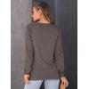 imageAUTOMET Womens Long Sleeve Shirts Fall Solid Color Loose Fit Tunics Tops Oversized Basic Tees Business Casual OutfitsCoffee Gray