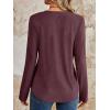 imageAUTOMET Womens Long Sleeve Tops Lace V Neck Shirts Casual Boho Top Fall Fashion Blouses 2025 Trendy Soft Basic ClothesWinered