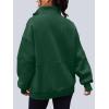 imageAUTOMET Womens Quarter Zip Oversized Sweatshirts Teen Fleece Pullover Hoodies 2025 Mock Neck Sweater Fall Workout JacketGreen