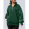 imageAUTOMET Womens Quarter Zip Oversized Sweatshirts Teen Fleece Pullover Hoodies 2025 Mock Neck Sweater Fall Workout JacketGreen