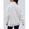 imageAUTOMET Womens Quarter Zip Oversized Sweatshirts Teen Fleece Pullover Hoodies 2025 Mock Neck Sweater Fall Workout JacketGrey