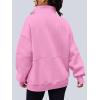 imageAUTOMET Womens Quarter Zip Oversized Sweatshirts Teen Fleece Pullover Hoodies 2025 Mock Neck Sweater Fall Workout JacketPink