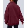 imageAUTOMET Womens Quarter Zip Oversized Sweatshirts Teen Fleece Pullover Hoodies 2025 Mock Neck Sweater Fall Workout JacketWinered