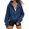 imageAUTOMET Womens Hoodies Fleece Fall Fashion Outfits Workout Sweatshirts Y2k Winter Zip Up Jackets Oversized Tops Clothes 2025Navyblue